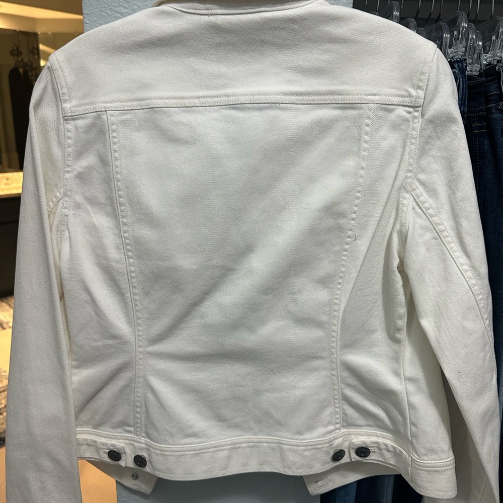 Universal Thread Off-White Denim Jacket - image 4